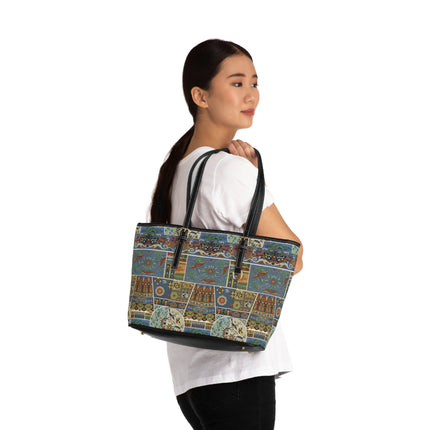 Chinois et Japonais by Auguste Racinet PU Leather Shoulder Bag