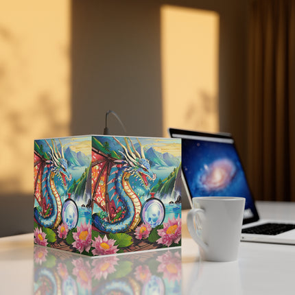 Wisdom's Guardian Light Cube Lamp
