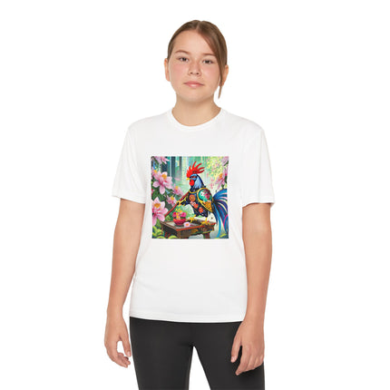 Cyberpunk Rooster Youth Competitor Tee