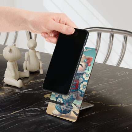 Geisha Kitten by the Seaside Mobile Display Stand for Smartphones