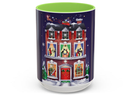A Christmas Eve Celebration Colorful Mugs (11oz, 15oz)