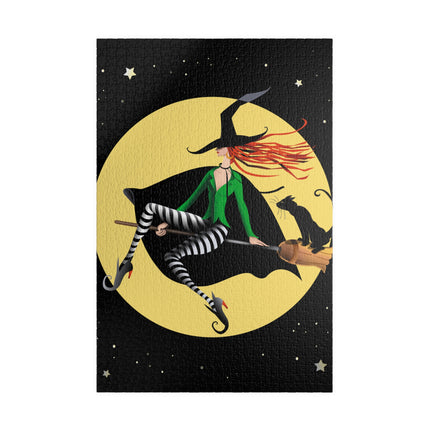 A Witch’s Moonlit Flight Puzzle (110, 252, 520, 1014-piece)