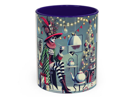 Whimsical Christmas Tea Party Colorful Mugs (11oz, 15oz)