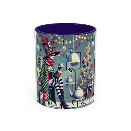 Whimsical Christmas Tea Party Colorful Mugs (11oz, 15oz)
