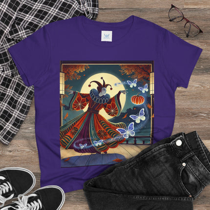 Court Magician with Ghost Butterflies Cotton Tee