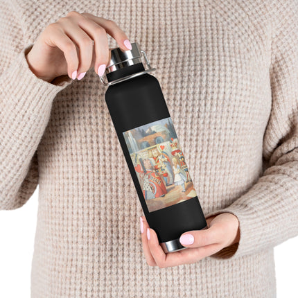 Off with her head! Off with— by Sir John Tenniel Copper Vacuum Insulated Bottle, 22oz