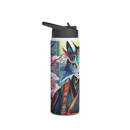 Cyberpunk Samurai Stainless Steel Water Bottle