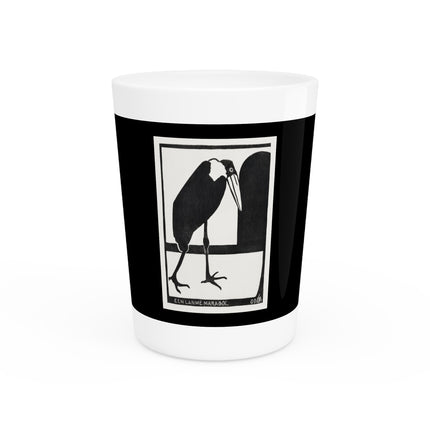 A Lame Marabou by Samuel Jessurun de Mesquita Ceramic Shot Glass