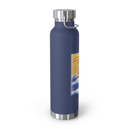 Golden Seas and Whimsical Dreams Copper Vacuum Insulated Bottle, 22oz
