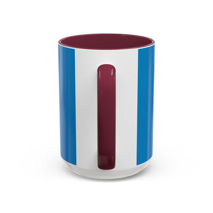 The Lady And The Moonlit Peak Colorful Mugs – Art Deco Alpine Garden Elegance