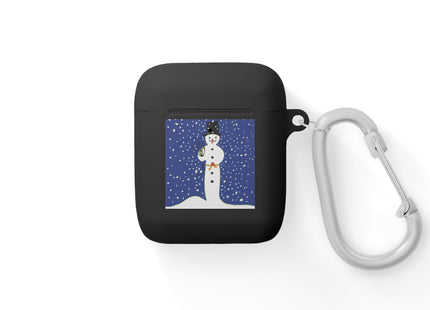 Snowman in Falling Snow AirPods Cover