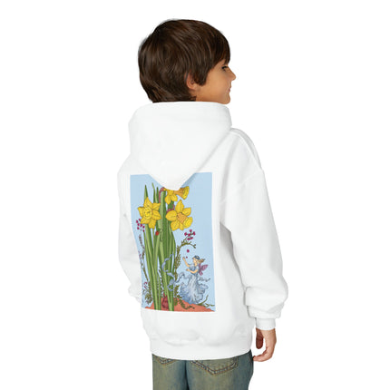 Daffodil Fairy Youth Hooded Sweatshirt – Spring Magic & Timeless Charm