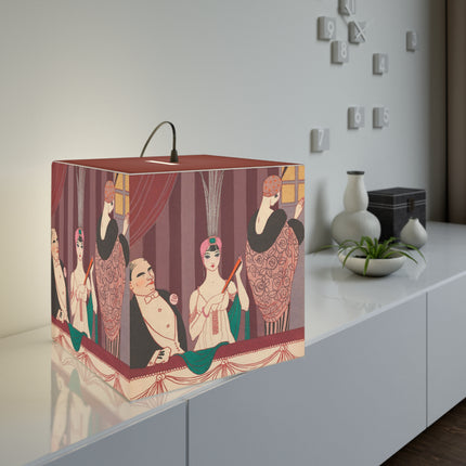 La Loge by George Barbier Light Cube Lamp