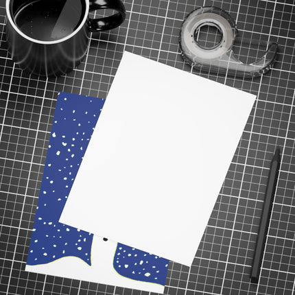 Snowman in Falling Snow Postcard Bundles (envelopes included)
