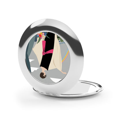 Rainbow Reverie Compact Mirror – Serene Elegance & Quiet Hope