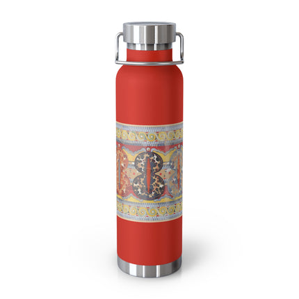 Reproduction of the Shield Frieze by Emile Gilliéron Copper Vacuum Insulated Bottle, 22oz