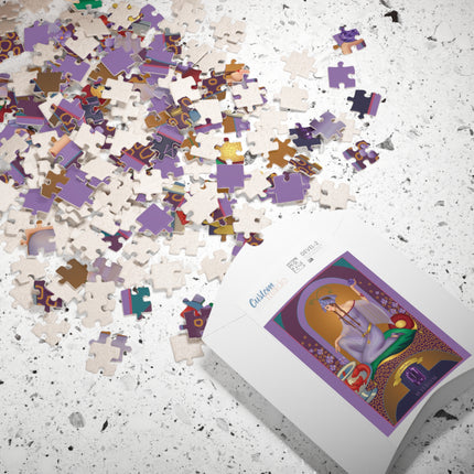 February & Amethyst (from the Gem Series) by Sofia Chiostri Puzzle (30, 110, 252, 500-Piece)