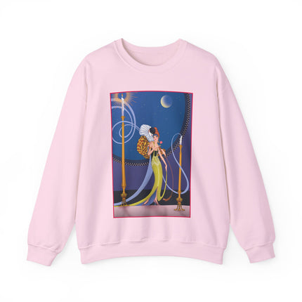 Smoke and Secrets: A Glamorous Encounter in Prohibition Era Heavy Blend™ Crewneck Sweatshirt
