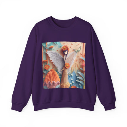 Zinnia Fairy Unisex Heavy Blend™ Crewneck Sweatshirt