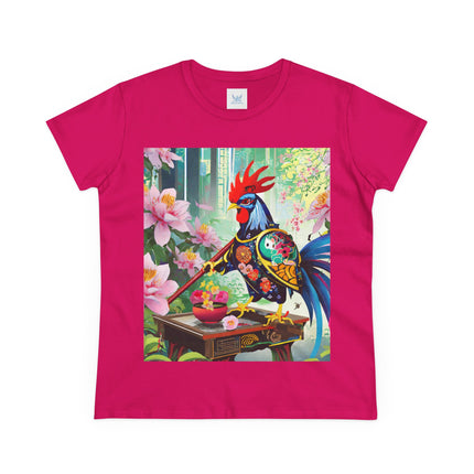 Cyberpunk Rooster Cotton Tee