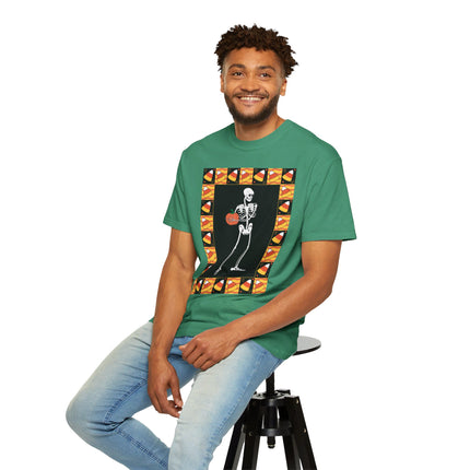 Candy Corn Skeleton Unisex Garment-Dyed T-shirt