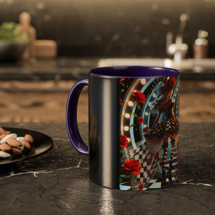 Halloween Witch Through the Mirror Colorful Mugs (11oz, 15oz)
