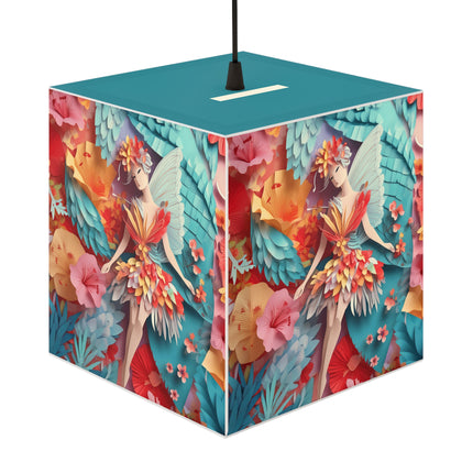 Hibiscus Fairy Light Cube Lamp
