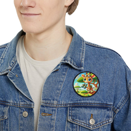 Giraffe Lookout Iron-On Patches