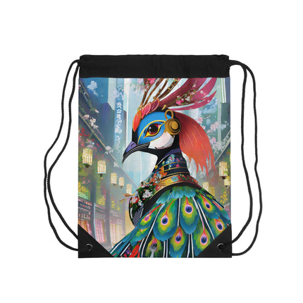 Techno Plumes Drawstring Bag