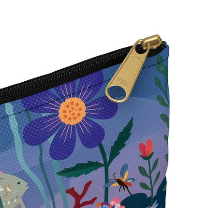 🐠🌸 The Enchanted Aquarium Garden Accessory Pouch – Art Deco Underwater Fantasy