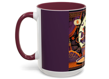 Theatrical Halloween Mice on Teacup Colorful Mugs (11oz, 15oz)