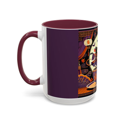 Theatrical Halloween Mice on Teacup Colorful Mugs (11oz, 15oz)