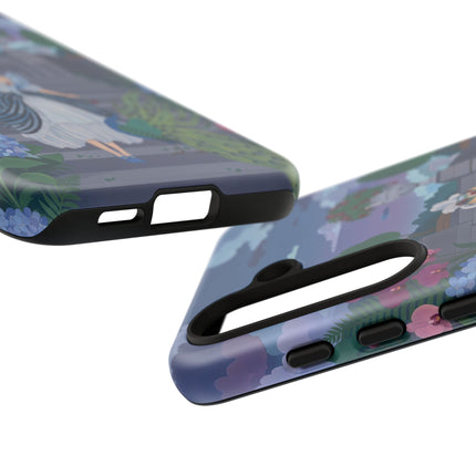 🦚🌸 The Peacock Garden Terrace Phone Case – Art Deco Floral Elegance