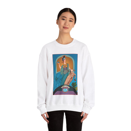 March & Aquamarine (Gem Series) by Sofia Chiostri Unisex Heavy Blend™ Crewneck Sweatshirt