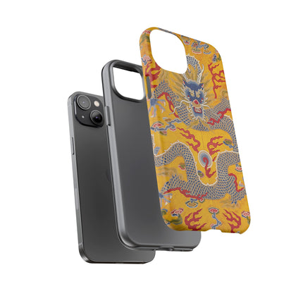 Majestic Dragon Regalia – Imperial 12-Symbol Robe Phone Cases