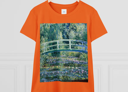 Water Lilies and Japanese Bridge by Claude Monet Women's Midweight Cotton Tee