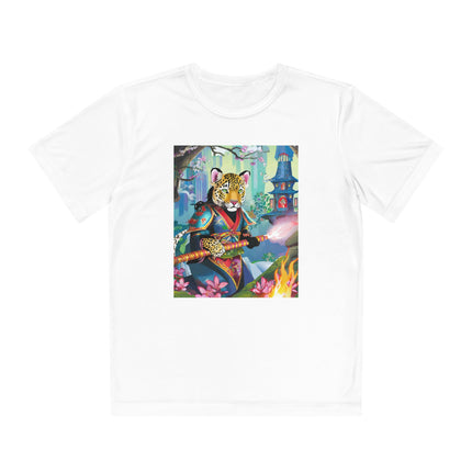 Cyberpunk Leopard Youth Competitor Tee