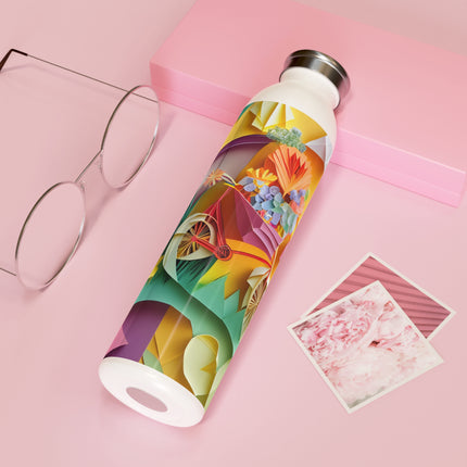 Origami Bicycle Slim Water Bottle