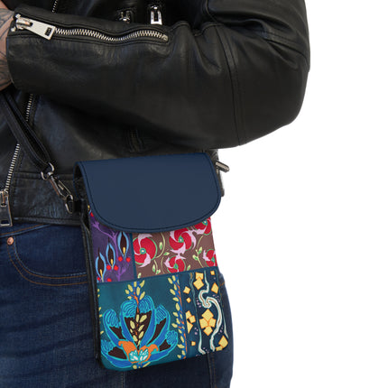 Floral Pattern by Emile-Alain Séguy Small Cell Phone Wallet