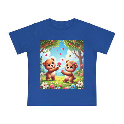 Petals and Paws Baby T-Shirt – Sweet Friendship & Garden Dreams