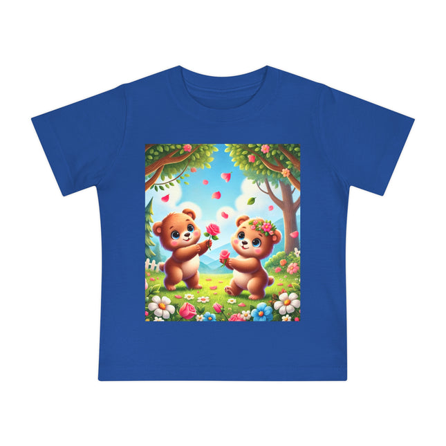 Petals and Paws Baby T-Shirt – Sweet Friendship & Garden Dreams