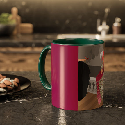 The Red Bird Colorful Mugs – Gentle Storybook Charm & Elegant Whimsy