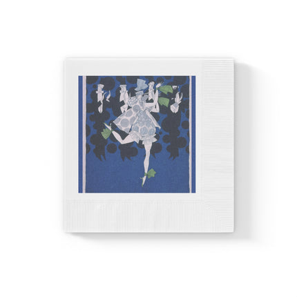 Where is my boy tonight by Ralph Barton White Coined Napkins