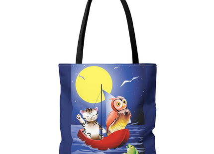Children's Art Owl and Pussy Cat Tote Bag  (AOP)