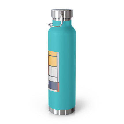 Composition with Red, Yellow, Blue, and Black by Piet Mondrian Copper Vacuum Insulated Bottle, 22oz