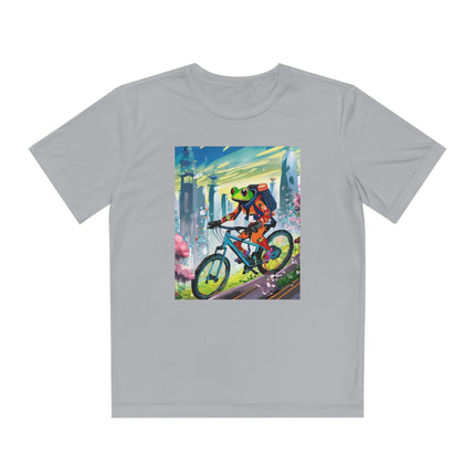 Cyberpunk Frog Youth Competitor Tee