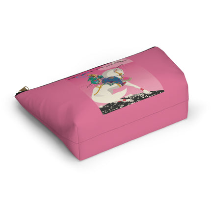 Samurai Princess on the White Steed Cosmetic Bag – Bold Fantasy & Elegant Adventure