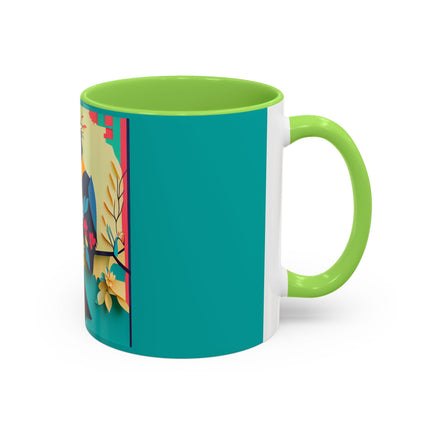 Curious Crow Colorful Mugs (11oz, 15oz)