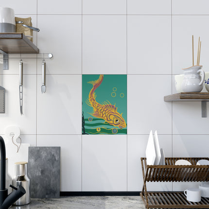 Golden Serenity Ceramic Tile