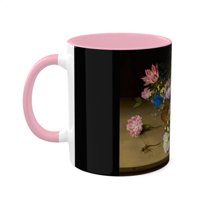 Flower Still Life by Ambrosius Bosschaert Colorful Mugs, 11oz